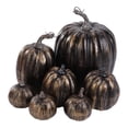 thumbnail image 1 of 7 Calabazas Artificiales Decorativas de Espuma para Otoño, Ideales para Bodas y Fiestas negro dorado, 1 of 8