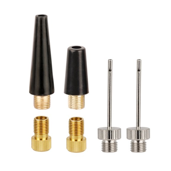 Acahhotxx Pump Needle, Road Bike Tire Valves Adapters Sphere Pumps Needle Nozzle Inflator Adapter for Standard Pumps or Air Compressor Enduring