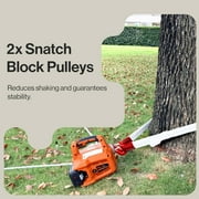 SuperHandy Electric Capstan Winch - 48V 2Ah Li-Ion Battery, Up to 2000lbs