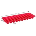 thumbnail image 3 of Molde de silicona para cubitos de hielo, 10 rejillas, tira larga antiadherente para galletas de gelatina de Chocolate, bandeja para barra de helado para hornear DIY, herramienta de cocina, 3 of 5