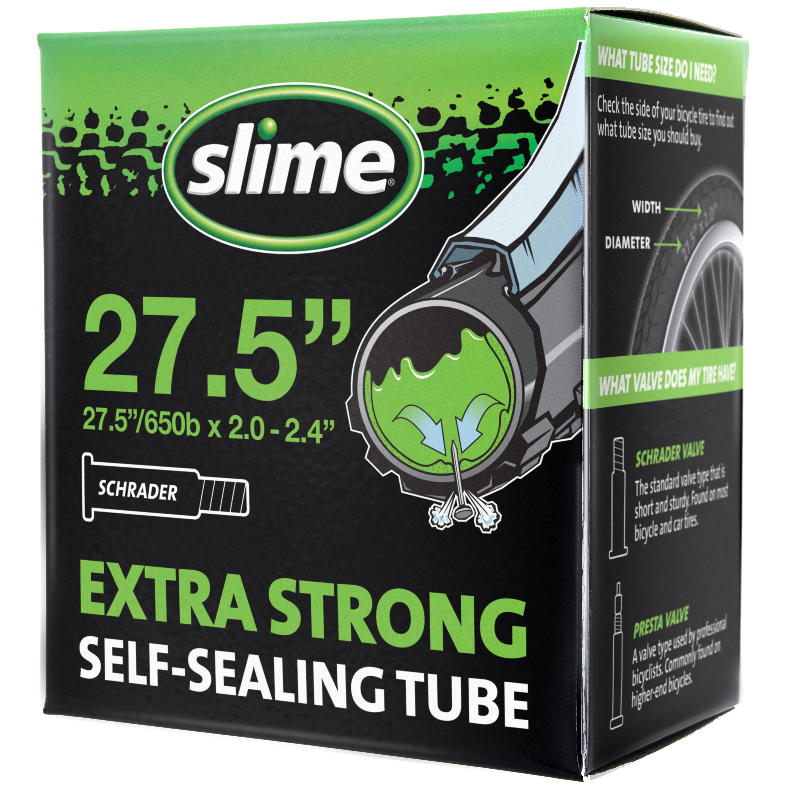 Slime Extra Strong Self-Sealing Bicycle Tube Schrader 27.5" x 2.0-2.40" - 30088