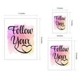 thumbnail image 7 of Designs ByLITA Follow Your Heart, 5 x 7 White Framed Wall Art Print | Positive Motivational Decor, 7 of 7