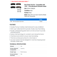 thumbnail image 2 of Rear Brake Pad Set - Compatible with 1992 - 1996 Mitsubishi Diamante Sedan 1993 1994 1995, 2 of 2