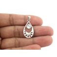 thumbnail image 5 of 925 Sterling Silver Pendant Pear Shape Dainty Pendant Necklace - Handmade Pendant For Her, 5 of 7
