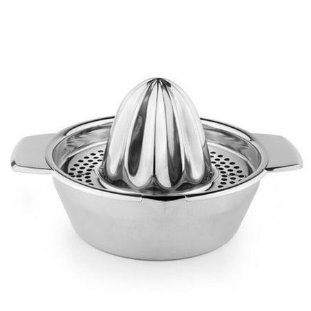

TureClos Stainless Steel Manual Juicer Fruit Lemon Squeezer with Bowl Juicer Strainer
