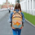 thumbnail image 6 of FORMRS Kids School Backpack Elementary Student Unisex Travel Bookbag with Reflective Stripes, Goldfish, 6 of 7