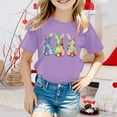 thumbnail image 2 of Xuewenshw Hauts d'Été pour Enfants Manches Pétales Col Rond Décontracté T-Shirts Unis Graphiques pour Tout-Petits, 2 of 4