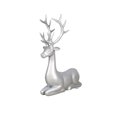 thumbnail image 2 of Universal Statues Commercial Sitting Reindeer Fiberglass Outdoor Christmas Decoration - 54" - Silver, 2 of 3