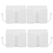 Charging Stand 4 Pcs Wall Phone Mount Remote Holder Cell Tv Mounts Holders Plastic White