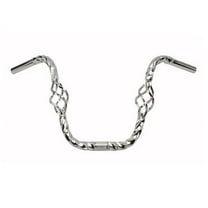 Cage Twisted Handlebar 11" 25.4mm Chrome. Bike handle bar, bicycle handle bar, lowrider handle bar, chopper, beach cruiser