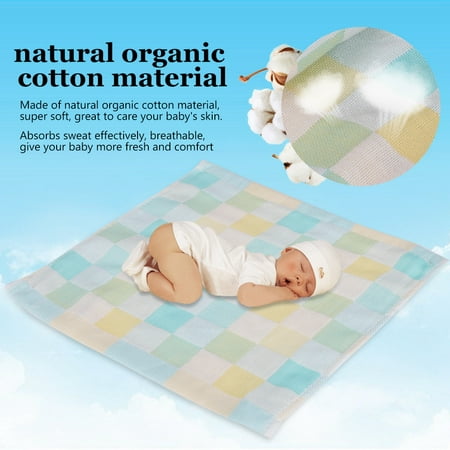 Yosoo 100% Cotton Super Soft Absorbent Towels Saliva Towel Nursing Washcloth Handkerchief  Baby , Baby Handkerchief, Baby
