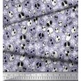 thumbnail image 3 of Soimoi Moss Georgette Fabric Crossbone & Skull Halloween Decor Fabric Printed Yard 42 Inch Wide, 3 of 3