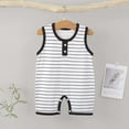 thumbnail image 5 of Ccpelsie Baby Short Sleeve Summer Romper Jumpsuit for Girls and Boys Cartoon One Piece Coverall Outfit(Black,3-6 Months), 5 of 9