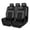 Black Black, variant on CAR GRAND Leather car seat covers air mesh breathable universal fit airbag compatible car, SUV, truck and van