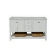 thumbnail image 3 of Lakeshore 60" Double Bathroom Vanity with White Cabinet and Engineered White Top, 3 of 6