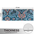 thumbnail image 5 of Kitchen Rugs Sets Of 2,Blue Ethnic Paisley Pattern Anti Fatigue Kitchen Mat Rugs Non Slip Washable,Decorative Kitchen Floor Mats for Kitchen,Sink,Laundry,17"X47", 5 of 5