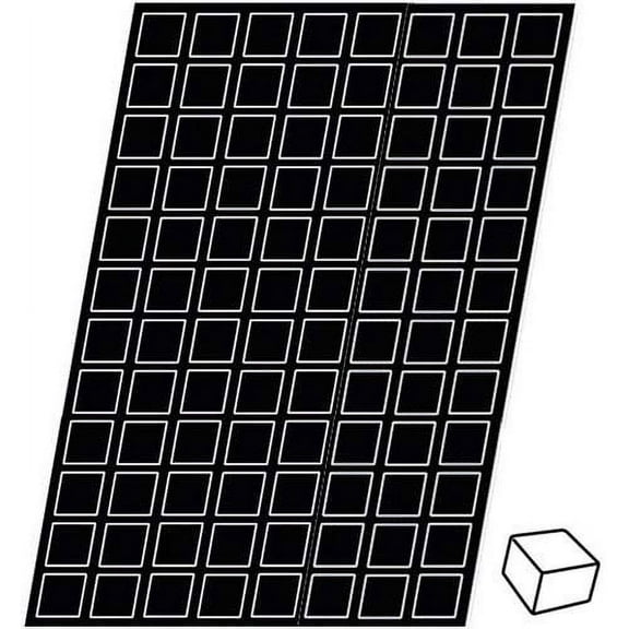 Demarle Silicone Mold, Square 0.6 Oz 17 ml, 96 Cavities