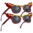 thumbnail image 1 of Miangastore Party Glasses Abs Brown Unisex Design For Parties And Birthday Parties 2Pcs 7.1X2.7X1.2In, 1 of 7
