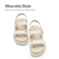 thumbnail image 4 of Women's Platform Wedge Sandals with Adjustable Straps and Arch Support Footbed, 4 of 6