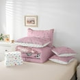 thumbnail image 7 of jejeloiu Eiffel Tower Twin Bedding Sets,7-Piece,Romance Theme Bedding Comforter Set,Pink Sequin Diamond Sheet Sets For Child,Ultra Soft Room Decorative Reversible, 7 of 7