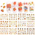 thumbnail image 1 of Pegatinas de uñas de otoño, hojas de arce de otoño, pegatinas para decoración de uñas, día de Acción de Gracias, calcomanías de agua, juego de deslizadores de transferencia, pegatinas de papel de alum, 1 of 5