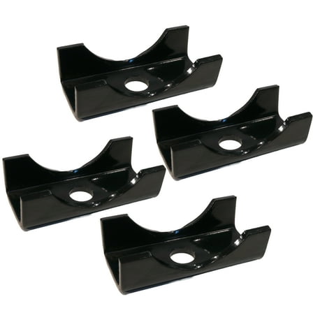 The ROP Shop 4-Pack Trailer Axle Spring Seat Perch 3" Round Tube Mount Capacity 5000-7000LB