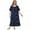 Dark Blue, variant on Women's Floral Nightgown Square Neck Short Sleeve House Dress Soft Comfy Sleepwear Plus Size Lounge Dress