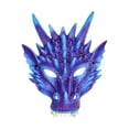 thumbnail image 2 of Máscara de media cara máscara de animal máscara de cosplay máscara de dragón para boda cumpleaños fingir Púrpura Yuyangstore Cubierta de cabeza de dragón, 2 of 8