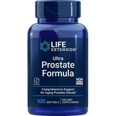 Life Extension Ultra Prostate Formula, 100 Softgels - Natural Prostate Supplement for Men - New Blue Bottle