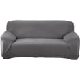 thumbnail image 1 of nipocaio Housse de Canapé Extensible, Housse Universelle pour Canapé avec Accoudoirs (Noir, 3 Places), 1 of 5
