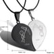 thumbnail image 3 of 2 unids/set de collares de pareja de costura de moda de acero inoxidable mejores amigos para siempre collares con colgante de gato regalo para mujeres y hombres, 3 of 7