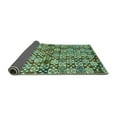 thumbnail image 2 of Ahgly Company Indoor Square Abstract Turquoise Blue Contemporary Area Rugs, 8' Square, 2 of 4
