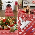 thumbnail image 7 of GlowSol 2' x 8' Christmas Hallway Runner Rug Washable Rug Festival Soft Indoor Kitchen Floor Cover for Laundry Room, Red, 7 of 7