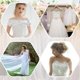thumbnail image 4 of 3 yardas (2,4 pulgadas) de encaje veneciano plateado con lentejuelas metálicas bordadas festoneadas, adornos de costura, cinta con borde de cuentas y flores onduladas, apliques de boda, 4 of 9
