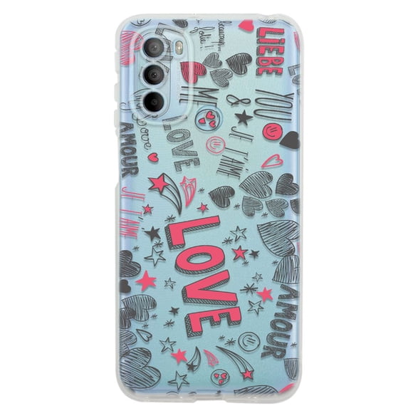 Funda para Moto G41 InstaCase Corazones Love Uso rudo