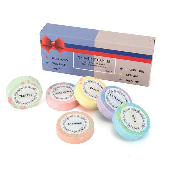 6 PCS Shower Steamers -Aromatherapy Shower Bombs with Essential Oils for Relaxation
