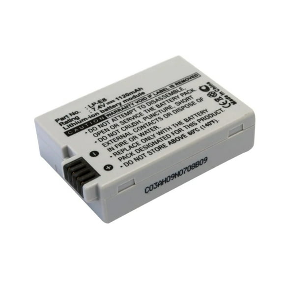 Batteries N Accessories BNA-WB-LPE8 Digital Camera Battery - li-ion, 7.4V, 1500 mAh, Ultra High Capacity Battery - Replacement for Canon LP-E8 Battery