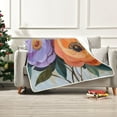 thumbnail image 7 of Yayeee Throw Blanket for Couch Soft Warm 50" x 60" Sofa Chair Bed Decoration, Bright Flowers, 7 of 7