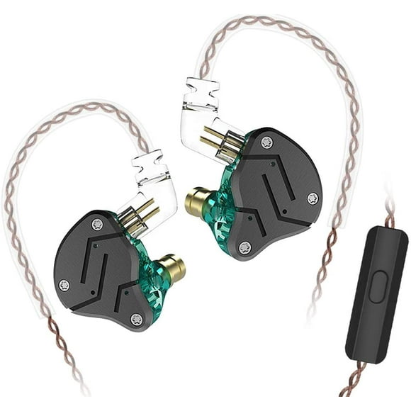 KZ ZSN Earphone with 1BA and 1DD, KZ High Fidelity in Ear Earbuds High Resolution in Ear Monitor Headphone 0.75mm 2 pin