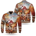 thumbnail image 3 of Thanksgiving Bulldog Pilgrim Grateful, Thankful, Blessed Fall Welcome All Over Print 3D Baseball Jacket Dog Lover Gifts Idea Bomber Jacket Softball - 00021, 3 of 6