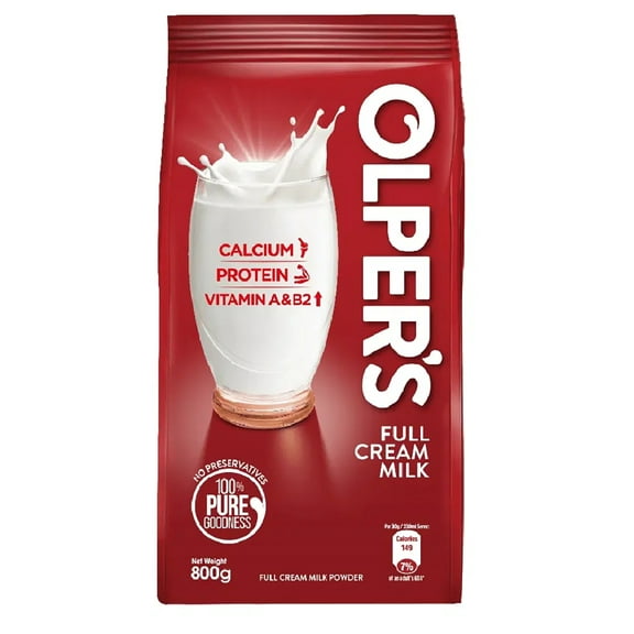 Olper's Full Cream Milk Powder 800g (28.21Oz) | Pack of 1 | Richness of Milk | Makes Creamy Drinks, Baking & More