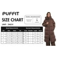 thumbnail image 6 of PUFFIT Extra Long Puffer Jackets for Women, Hooded, Warm, Water Repellent, Two-Way Zipper Winter Coat, 6 of 6