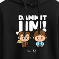 thumbnail image 3 of The Office - Dammit Jim - Juniors Cropped Pullover Hoodie, 3 of 5