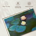 thumbnail image 6 of Elephant Stock Nympheas 1897-1898 Wall Art - Horizontal Canvas Wall Art - Living Room Wall Decor - Floral And Botanical Canvas - Teal And Purple Decor By Claude Monet - 12" x 8", 6 of 8