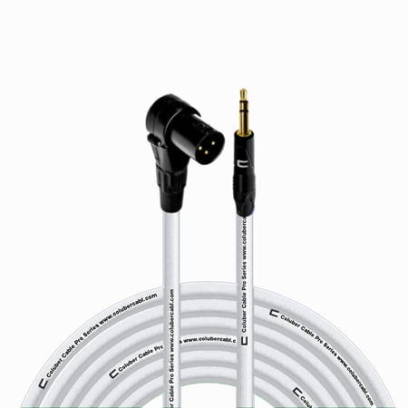 Columber Cable - Right Angle 3-Pin XLR Male to 3.5 TRS Male 3-Pin Connector