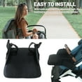 thumbnail image 3 of Stroller Footrest, Universal Stroller Footrest, Baby Stroller Extension Footrest, Stroller Extension Seat Plate, Stroller Footrest Accessories, Easy to Install (Black), 3 of 7