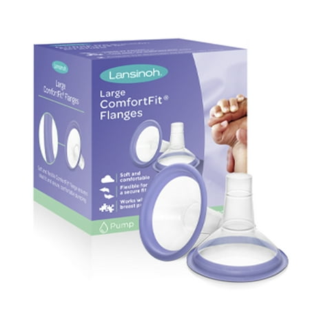 Lansinoh Comfort Fit Flanges Large 2 Count Walmart Com