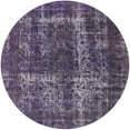 thumbnail image 1 of Ahgly Company Indoor Round Mid-Century Modern Purple Persian Area Rugs, 4' Round, 1 of 6