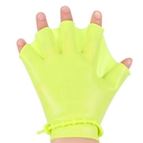 FOMIYES 4pcs Silicone Swimming Paddles Kids Pool Gloves Diving Training Gear