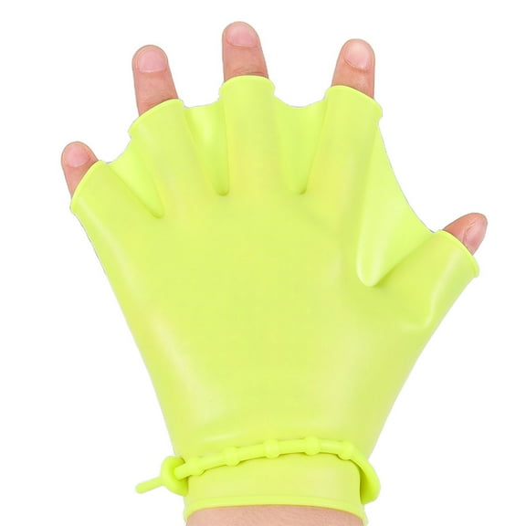 FOMIYES 4pcs Silicone Swimming Paddles Kids Pool Gloves Diving Training Gear